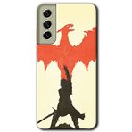 MRCİLETİSİMmrc-37534 Dragon Hunter 1 Kılıf Baskılı Kapak Tam Ekran Koruyucu Samsung Galaxy S21 FE ile uyumlu