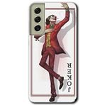 MRCİLETİSİMmrc-37561 Joker İskambil Kılıf Baskılı Kapak Tam Ekran Koruyucu Samsung Galaxy S21 FE ile uyumlu