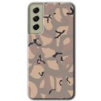 MRCİLETİSİMmrc-37765 Kamuflaj 6 Kılıf Baskılı Kapak Tam Ekran Koruyucu Samsung Galaxy S21 FE ile uyumlu