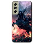 MRCİLETİSİMmrc-37915 Bloodhorne Kılıf Baskılı Kapak Tam Ekran Koruyucu Samsung Galaxy S21 FE ile uyumlu