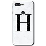 MRCİLETİSİMmrc-42697 Beyaz Mermer Desenli H Harfi Kılıf HD Desen Baskılı Arka Kapak General Mobile GM 9 Pro ile uyumlu