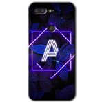 MRCİLETİSİMmrc-42817 Dark Neon Yaprak A Harfi Kılıf HD Desen Baskılı Arka Kapak General Mobile GM 9 Pro ile uyumlu
