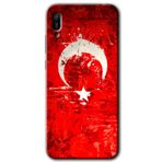 MRCİLETİSİMmrc-63111 Albayrak 2 Kılıf HD Desen Baskılı Arka Kapak + Temperli Cam Huawei Y6 2019 ile uyumlu