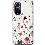 MRCİLETİSİMmrc-73637 Mat Çiçek Kılıf HD Desen Baskılı Arka Kapak Huawei Nova 9 ile uyumlu