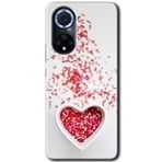 MRCİLETİSİMmrc-73692 Kalpli Şekerleme Kılıf HD Desen Baskılı Arka Kapak Huawei Nova 9 ile uyumlu