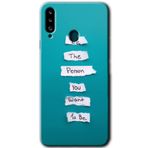 MRCİLETİSİMmrc-75358 Want You Kılıf HD Baskılı Desen Hayalet Cam Yandan Görünmez Samsung Galaxy A20s ile uyumlu