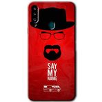 MRCİLETİSİMmrc-75470 Say My Name Kılıf HD Baskılı Desen Hayalet Cam Yandan Görünmez Samsung Galaxy A20s ile uyumlu