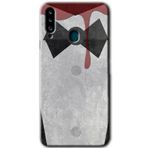 MRCİLETİSİMmrc-75563 Gentleman Blood Kılıf HD Baskılı Desen Hayalet Cam Yandan Görünmez Samsung Galaxy A20s ile uyumlu