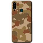 MRCİLETİSİMmrc-75717 Kamuflaj 10 Kılıf HD Baskılı Desen Hayalet Cam Yandan Görünmez Samsung Galaxy A20s ile uyumlu