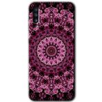 MRCİLETİSİMmrc-78730 Mandala Patterns Kaleidoscope Kılıf HD Baskılı Desen Hayalet Cam Yandan Görünmez Samsung Galaxy A50 ile uyumlu