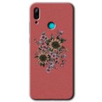 MRCİLETİSİMmrc-92339 Retro Çiçek Kılıf HD Baskılı Desen Hayalet Cam Yandan Görünmez Huawei P smart 2019 ile uyumlu