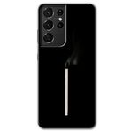 MRCİLETİSİMmrc-9342 Sönmüş Kibrit Kılıf HD Desen Baskılı Arka Kapak Samsung Galaxy S21 Ultra ile uyumlu