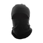 Mrey Siyah Polar Kar Maskesi Termal Kışlık Polar Şapka Bere Boyunluk Motorcu Kask Bere Unisex Balaclava