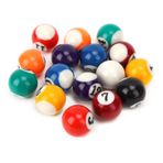 Mrisata 2,5 Cm Mini Bilardo Topu, 16 Parça Oyun Odaları, Barlar, Spor Ve Eğlence Oyunları Için Polyester Reçineden Üretilmiş Çevre Dostu Mini Bilardo Masası Aksesuarları