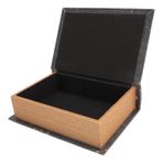 Mrisata Antika kitap kutusu Vintage kitap şekilli saklama kutusu büyük kapasiteli sahte kitap kutusu ahşap avrupa dekoratif kitap kutusu kitap rafı kitap kutuları için dekoratif Vintage kitap saklama