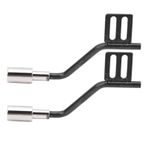 Mrisata Rc Paletli Aksesuarları 1 10 Rc Gövde 8 × 6 × 1 1 Çift Metal Rc Araba Simülasyon Dekorasyon Egzoz Borusu Aksesuarları Scx10 1 10 Rc Araba Egzoz Egzozu için