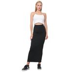 mrm pro Uzun Spor Kalem Etek Dalgıç Kumaş Esnek Etek Maxi Boy 100cm (SİYAH, 38)