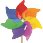 Mrs- 7 Kanat 35 cm Gök Kuşağı Rüzgar Gülü -548484 - BELİRTİLMEMİŞ