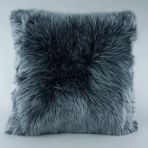 Mrs.Gugar 43x43 cm Gri Peluş Kırlent Kılıfı