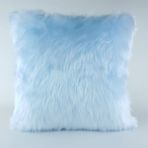Mrs.Gugar 43x43 cm Mavi Peluş Kırlent Kılıfı