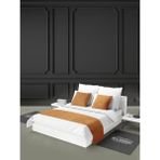 Mrs.Gugar Çift Kişilik Yatak Runner Ve Kırlent Kılıfı Seti Tarçın - 70 x 240 cm
