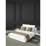 Mrs.Gugar Çift Kişilik Yatak Runner Ve Kırlent Kılıfı Seti Vizon - 70 x 240 cm