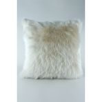Mrs.Gugar Peluş Kırlent Kılıfı Krem - 43 x 43 cm - Krem Rengi