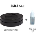 Mrs Toys Zeka Küpü Standı Rubik Küp Standı Küp Tutucu Sehpa Zeka Küp Yağı ( Lube ) - Siyah