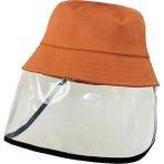 Mrsivdi Çocuk Çocuk Anti-Damlacık Visor Shield Kova Şapka Yüz Koruyucu Kapak Güneşlikli Kep (Yurt Dışından) - Siyah - Beyaz