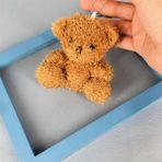 Mrsivdi Yumuşak Kawaii 9 cm Oturan Oyuncak Ayı Anahtarlık Peluş Kolye Anahtarlık Dıy Biblo Doldurulmuş Hayvan Oyuncaklar Çanta Dekor Aksesuarları (Yurt Dışından) - Yok