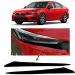 Mrt Teknik Honda Civic Fe1 2022 ve Sonrası Far Altı Kaşı Çıtası Piyano Black 2 Parça