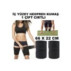mrtbilisim Termal Sauna Neopren Iç Kumaş Korse Bacak Inceltici Termal Cırtlı Ürün 1 Çift Bacak Korse