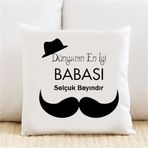 MrtNlu Pİ30 Dünyanın En İyi Babası Kişiye Özel Yastık Kılıfı