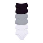 MrtNlu S16 2XL 6 Adet Tutku Kadın Yüksek Bel Bato Kalın Lastik Külot