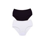 MrtNlu S4 2XL 2 Adet Tutku Kadın Yüksek Bel Bato Kalın Lastik Külot