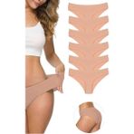 MrtNlu Ten L-XL 6 Adet Kadın Dikişsiz Lazer Kesim Esnek İz yapmayan Külot