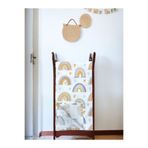 Mrvhome Pazen Pamuk Bebek Battaniyesi – Yumuşak 75×100 Kundak & Puset Örtüsü (Rainbow)