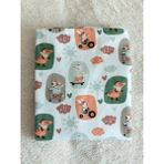 Mrvhome Sporty Çok Amaçlı Bebek & Yenidoğan Battaniye Pazen Örtü Kundak Battaniye Pamuk Flannel - 75 x 100 cm - Renkli