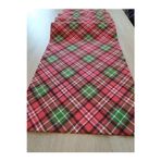 Mrvhome Yılbaşı Temalı Kırmızı Yeşil Keten Runner 40X140