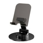 MS-14 Taşınabilir Katlanabilir 360 Dönebilen Karbon Çelik Tasarımlı Telefon ve Tablet Standı 32600 Siyah