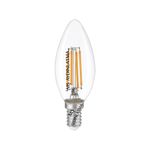MŞ Aydınlatma E14 Duylu 6 Watt Gün Işığı Led Filament Rustik Şeffaf Cam Ampul
