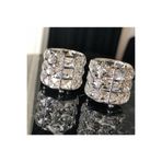 MS DECOR DESİGN 2 Parça 2 Li Kristal Mumluk Yuvarlak Metal Gri