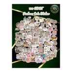 MS Major Selection 100'lü Sevimli Pusheen Kedi Sticker Seti – Suya Dayanıklı, Renkli ve Eğlenceli Çıkartmalar