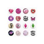 Ms Major Selection 16 Adet Rozet Paketi Metal Y2K Grunge Stil - Paket Model 1
