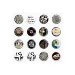Ms Major Selection 16 Adet Rozet Paketi Metal Y2K Grunge Stil - Paket Model 5