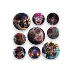 MS Major Selection 9 Adet Arcane Jinx Temalı Rozet 44 mm model 3