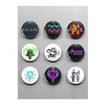 Ms Major Selection 9 Adet Arcane Jinx Temalı Rozet 58 Mm, 68746579874658