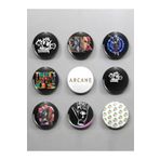 Ms Major Selection 9 Adet Arcane Jinx Temalı Rozet 58 Mm, 7645546847