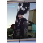 Ms Major Selection Atatürk Baskılı Araç Kapı Direk Kaplama Folyo Sticker 2'Li (Sağ&Sol)