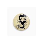 Ms Major Selection Betty Boop Figürlü Siyah Beyaz Rozet